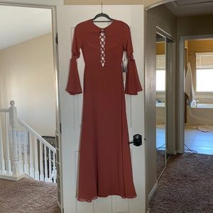 Lulu’s Now is the Time Long Sleeve Maxi Dress